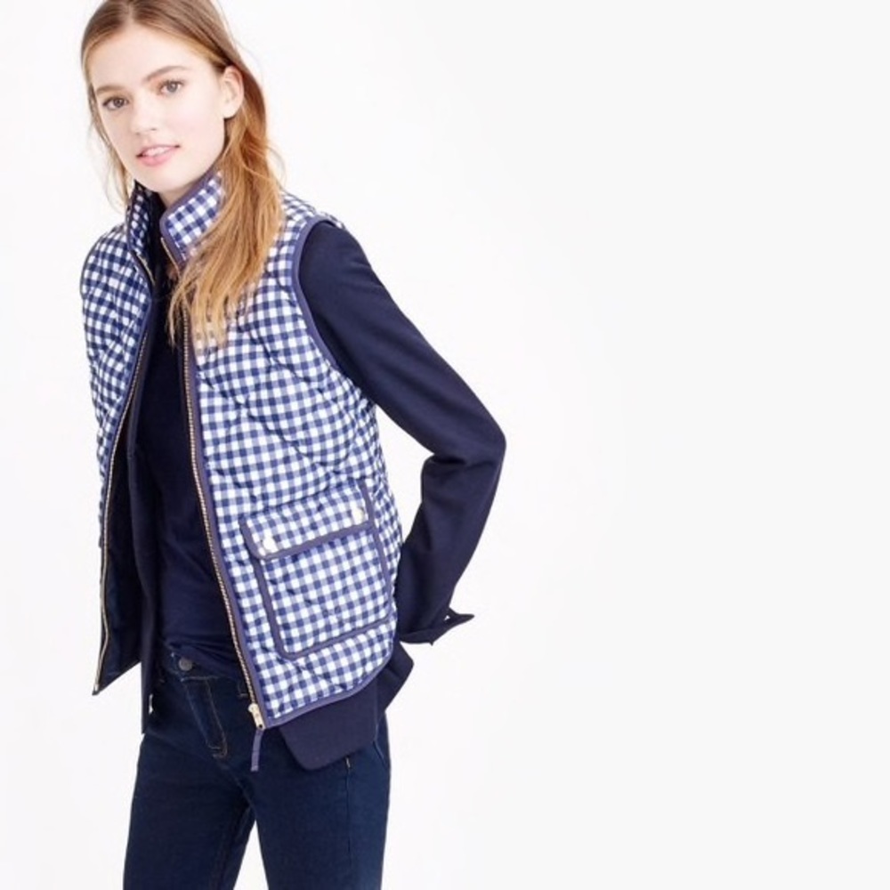 J.Crew Gingham ‘Excursion’ Vest- NWT